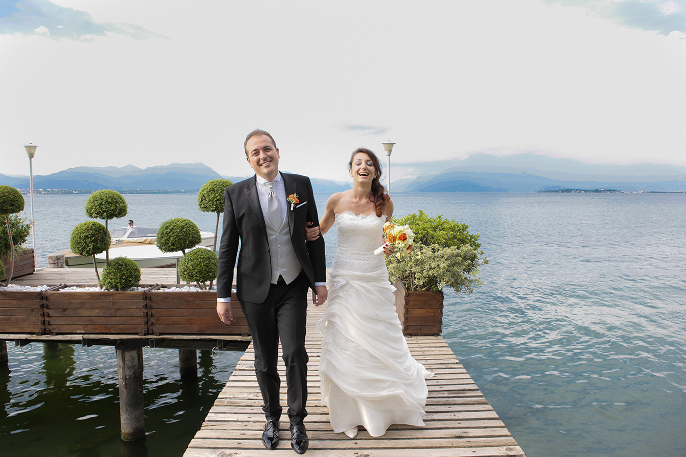wedding day at Lake Garda